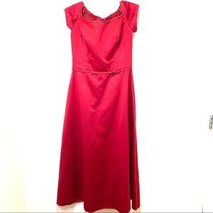 Mori Lee by Madeline Garden -women red prom/wedding dress size 15/16